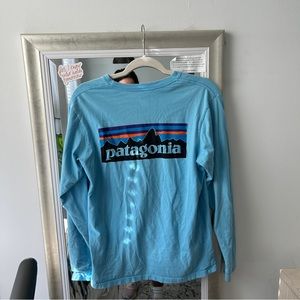Patagonia Blue Long Sleeve T-Shirt